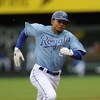 KANSAS CITY, MO - APRIL 30:  Coco Crisp #2 of the Kansas City Royals runs to third base with a triple in the first inning against the Toronto Blue Jays on April 30, 2009 at Kauffman Stadium in Kansas City, Missouri. (Photo by G. Newman Lowrance/Getty Imag