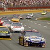 CONCORD, NC - MAY 25:  David Reutimann, driver of the #00 Aaron's Dream Machine Toyota, leads a group of cars during the NASCAR Sprint Cup Series Coca-Cola 600 on May 25, 2009 at Lowe's Motor Speedway in Concord, North Carolina.  (Photo by Streeter Lecka/