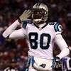 EAST RUTHERFORD, NJ - DECEMBER 21:  Dwayne Jarrett #80 of the Carolina Panthers reacts against the New York Giants on December 21, 2008 at Giants Stadium in East Rutherford, New Jersey.  (Photo by Jim McIsaac/Getty Images)