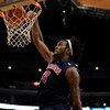 LOS ANGELES, CA - MARCH 12:  Forward Jordan Hill #43 of the Arizona Wildcats dunks the ball against the Arizona State Sun Devils during the Pacific Life Pac-10 Men's Basketball Tournament at the Staples Center on March 12, 2009 in Los Angeles, California.