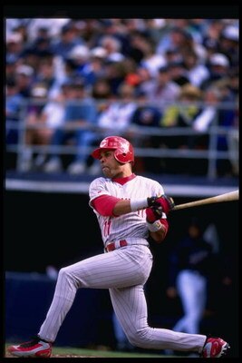 7 Apr 1998:  Barry Larkin of the Cincinnati Reds in action during the San Diego Padres 3-2 victory over the Cincinnati Reds at Qualcomm Stadium in San Diego, California. Mandatory Credit: Tom Hauck  /Allsport