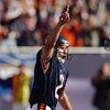 CHICAGO - OCTOBER 5:  Kicker Paul Edinger #2 of the Chicago Bears celebrates his game winning field goal with no time left on the clock against the Oakland Raiders at Soldier Field on October 5, 2003 in Chicago, Illinois. The Bears defeated the Raiders 24