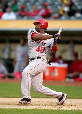 OAKLAND, CA - MAY 04:  Torii Hunter #48 of the Los Angeles Angels of Anaheim bats against the Oakland Athletics on May 4, 2009 at the Oakland Coliseum in Oakland, California.  (Photo by Ezra Shaw/Getty Images)
