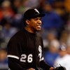 KANSAS CITY, MO - MAY 05:  Reliever Octavio Dotel #26 of the Chicago White Sox reacts after striking out John Buck #14 of the Kansas City Royals to get out of the seventh inning during the game on May 5, 2009 at Kauffman Stadium in Kansas City, Missouri. 