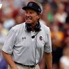 BATON ROUGE, LA - SEPTEMBER 22:  Head coach Steve Spurrier of the South Carolina Gamecocks reacts to a play against the Louisiana State University Tigers at Tiger Stadium September 22, 2007 in Baton Rouge, Louisiana. The Tigers defeated the Gamecocks 28-1