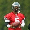PHILADELPHIA - MAY 1: Quarterback Donovan McNabb #5 of the Philadelphia Eagles practices during mini camp at the NovaCare Complex on May 1, 2009 in Philadelphia, Pennsylvania.  (Photo by Hunter Martin/Getty Images)