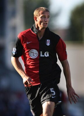 BLACKBURN, UNITED KINGDOM - SEPTEMBER 20: Brede Hangeland of Fulham in action during the Premier League match between Blackburn Rovers and Fulham at Ewood Park on September 20, 2008 in Blackburn, England.  (Photo by Gary M. Prior/Getty Images)