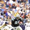 23 Dec 2001 : Wesley Walls #85 of the Carolina Panthers tries to get by London Fletcher of the St.Louis Rams during the game at Ericsson Stadium in Charlotte, North Carolina. The Rams won 38-32. DIGITAL IMAGE. Mandatory Credit: Craig Jones/Getty Images