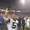5 Jan 1997:  Linebacker Sam Mills of the Carolina Panthers walks off the field after a playoff game against the Dallas Cowboys at Ericsson Stadium in Charlotte, North Carolina.  The Panthers won the game 26-17. Mandatory Credit: Craig Jones  /Allsport