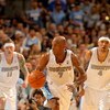 DENVER - MAY 13:  Chauncey Billups #7 of the Denver Nuggets brings the ball up court against the Dallas Mavericks in Game Five of the Western Conference Semifinals during the 2009 NBA Playoffs at Pepsi Center on May 13, 2009 in Denver, Colorado.  The Nugg