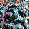 JACKSONVILLE, FL - SEPTEMBER 14:  Maurice Jones-Drew #32 of the Jacksonville Jaguars scores a touchdown in a game against the Buffalo Bills at Jacksonville Municipal Stadium on September 14, 2008 in Jacksonville, Florida.  (Photo by Sam Greenwood/Getty Im
