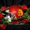 PASADENA, CA - JANUARY 01:  A USC Trojans helmet sits on a table surrounded by roses after USC defeated the Penn State Nittany Lions at the 95th Rose Bowl Game presented by Citi on January 1, 2009 at the Rose Bowl in Pasadena, California.  (Photo by Harry