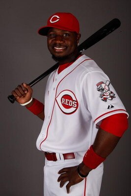 SARASOTA, FL - FEBRUARY 18:  Brandon Phillips #4 of the Cincinnati Reds poses for a photo during Spring Training Photo day on February 18, 2009 at the Cincinnati Reds training facility in Sarasota, Florida.  (Photo by Chris Graythen/Getty Images)