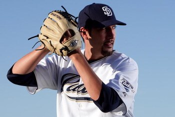 PEORIA, AZ - FEBRUARY 24:  Mike Adams #37 of the San Diego Padres poses during photo day at Peoria Stadium on February 24, 2009 in Peoria, Arizona. (Photo by Donald Miralle/Getty Images)