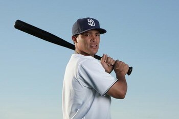 PEORIA, AZ - FEBRUARY 24:  Everth Cabrera #1 of the San Diego Padres poses during photo day at Peoria Stadium on February 24, 2009 in Peoria, Arizona. (Photo by Donald Miralle/Getty Images)