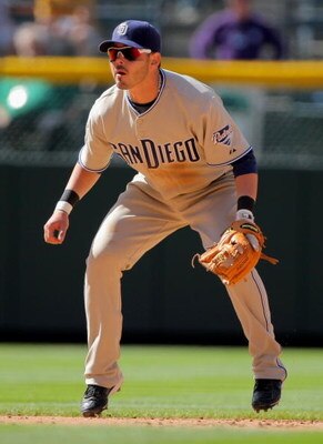 DENVER - APRIL 29:  Shortstop Luis Rodriguez #15 of the San Diego Padres plays defense against the Colorado Rockies during MLB action at Coors Field on April 29, 2009 in Denver, Colorado. The Rockies defeated the Padres 7-5.  (Photo by Doug Pensinger/Gett