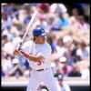 2 Jul 1995:  Catcher Mike Piazza of the Los Angeles Dodgers at bat during a game against the Colorado Rockies at Dodger Stadium in Los Angeles, California.  The Rockies won the game 10-1. Mandatory Credit: Stephen Dunn  /Allsport