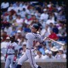 22 Jul 1997:  Chipper Jones of the Atlanta Braves in action during the Braves 4-1 victory over  the Chicago Cubs at Wrgley Field in Chicago, Illinois. Mandatory Credit: Jonathan Daniel  /Allsport