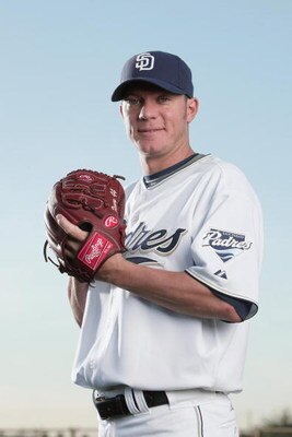 PEORIA, AZ - FEBRUARY 24:  Jake Peavy #44 of the San Diego Padres poses during photo day at Peoria Stadium on February 24, 2009 in Peoria, Arizona. (Photo by Donald Miralle/Getty Images)