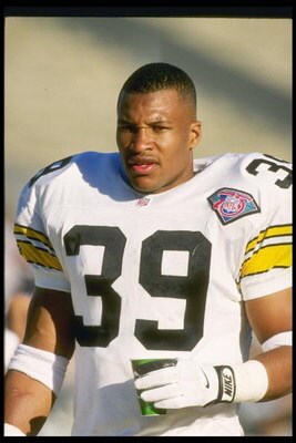 27 Nov 1994: Defensive back Darren Perry of the Pittsburgh Steelers during the Steelers 21-3 win over the Los Angeles Raiders at the Memorial Coliseum in Los Angeles, California.