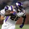 DETROIT - DECEMBER 07:  Running back Adrian Peterson #28 of the Minnesota Vikings rushes the ball for 22 yards during the third quarter of the NFL game against the Detroit Lions at Ford Field on December 7, 2008 in Detroit, Michigan. The Vikings defeated 