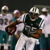EAST RUTHERFORD, NJ - DECEMBER 28:  Kerry Rhodes #25 of The New York Jets intercepts the ball against The Miami Dolphins during their game on December 28, 2008 at Giants Stadium in East Rutherford, New Jersey.  (Photo by Al Bello/Getty Images)