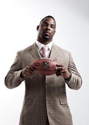 NEW YORK - MARCH 11:  (EDITORS NOTE: IMAGES HAVE BEEN RETOUCHED)  Justin Tuck of the New York Giants poses for a portrait on March 11, 2009 in New York City, New York.  (Photo by Nick Laham/Getty Images)