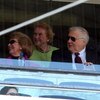 NEW YORK - APRIL 16:  Owner George Steinbrenner and his wife Joan (far L) look on from his luxury box during an opening day ceremony at the new Yankee Stadium on April 16, 2009 in the Bronx borough of New York City. This is the first regular season MLB ga