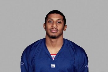 EAST RUTHERFORD, NJ - 2006:  Corey Webster of the New York Giants poses for his 2006 NFL headshot at photo day in East Rutherford, New Jersey. (Photo by Getty Images)