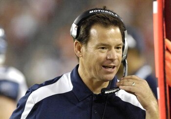 TAMPA, FL - OCTOBER 19: Assistant head coach Jm Mora of the Seattle Seahawks during play against the Tampa Bay Buccaneers at Raymond James Stadium on October 19, 2008 in Tampa, Florida.  (Photo by Al Messerschmidt/Getty Images) 