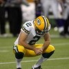MINNEAPOLIS - NOVEMBER 09:  Kicker Mason Crosby #2 of the Green Bay Packers reacts after missing on a 51 yard field goal attempt to win the game with 31 seconds remaining against the Minnesota Vikings on November 9, 2008 at the Metrodome in Mineapolis, Mi