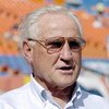 Former Miami Dolphins coach Don Shula is on the sidelines before play against the Buffalo Bills December 4, 2005. The Dolphins defeated the Bills 24-23 on a touchdown with six seconds left in the  game.  (Photo by Al Messerschmidt/Getty Images)