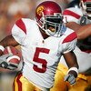 BERKELEY, CA - NOVEMBER 12:  (FILE PHOTO) Reggie Bush #5 of the USC Trojans runs with the ball against the California Golden Bears at Memorial Stadium on November 12th, 2005 in Berkeley, California. Bush was picked second overall by the New Orleans Saints