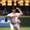 SEATTLE - MAY 22:  Randy Johnson #51 of the San Francisco Giants pitches during the game against the Seattle Mariners on May 22, 2009 in Seattle, Washington. The Mariners defeated the Giants 2-1 in twelve innings. (Photo by Otto Greule Jr/Getty Images)