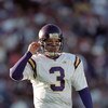 31 Oct 1999: Jeff George #3 of the Minnesota Vikings walks on the field during the game against the Denver Broncos at the Mile High Stadium in Denver, Colorado. The Vikings defeated the Broncos 23-20. Mandatory Credit: Brian Bahr  /Allsport