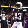 SAN DIEGO - DECEMBER 28:  Runningback Darren Sproles #43 of the San Diego Chargers celebrates after scoring a 13 yard touchdown reception against the Denver Broncos during the third quarter of the NFL game at Qualcomm Stadium on December 28, 2008 in San D