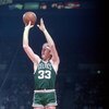 UNDATED:  BOSTON CELTICS FOWARD LARRY BIRD SHOOTS A JUMP SHOT DURING AN NBA GAME. Mandatory Credit: Allsport/ALLSPORT