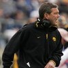 STATE COLLEGE, PA - OCTOBER 23:  Head coach Kirk Ferentz of the Iowa Hawkeyes leads his team against the Penn State Nittnay Lions as the Iowa Hawkeyes defeated Penn State Nittnay Lions 6-4 during NCAA football at Beaver Stadium on October 23, 2004 in Stat