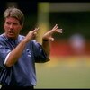 22 Jul 1997:  Offensive coordinator Mike Sheppard of the San Diego Chargers gestures during the Chargers training camp at the University of California San Diego in La Jolla, California. Mandatory Credit: Todd Warshaw  /Allsport