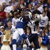 INDIANAPOLIS - NOVEMBER 04:  Antoine Bethea #41 of the Indianapolis Colts intercepts a pass in the second quarter against Donte Stallworth #18 of the New England Patriots on November 4, 2007 at the RCA Dome in Indianapolis, Indiana.  (Photo by Andy Lyons/