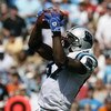 CHARLOTTE, NC - SEPTEMBER 14:  Muhsin Muhammad #87 of the Carolina Panthers makes a catch against the Chicago Bears during the game at Bank of America Stadium on September 14, 2008 in Charlotte, North Carolina. (Photo by Kevin C. Cox/Getty Images)