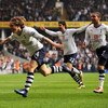 LONDON - MARCH 21:  Luka Modric (#14) of Tottenham celebrates after he scores the first goal of the game during the Barclays Premier League match between Tottenham Hotspur and Chelsea at White Hart Lane on March 21, 2009 in London, England.  (Photo by Sha