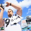 TAMPA, FL - JANUARY 27:  Defensive end Travis Kirschke #90 of the Pittsburgh Steelers video tapes during the AFC Media Day at Raymond James Stadium on January 27, 2009 in Tampa, Florida.  (Photo by Scott Halleran/Getty Images)