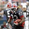 ORCHARD PARK, NY - SEPTEMBER 7:  Marshawn Lynch #23 of the Buffalo Bills carries the ball during the game against the Seattle Seahawks at Ralph Wilson Stadium on September 7, 2008 in Orchard Park, New York. (Photo by Rick Stewart/Getty Images)