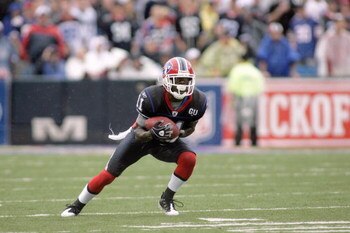 ORCHARD PARK, NY - SEPTEMBER 7:  Roscoe Parrish #11 of the Buffalo Bills makes the catch during the game against the Seattle Seahawks on September 7, 2008 at Ralph Wilson Stadium in Orchard Park, New York. ( Photo by: Rick Stewart/Getty Images)