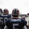 ORCHARD PARK, NY - DECEMBER 28:  Trent Edwards #5 of the Buffalo Bills waits to walk on the field before the game against the New England Patriots on December 28, 2008 at Ralph Wilson Stadium in Orchard Park, New York. (Photo by Rick Stewart/Getty Images)