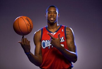 TARRYTOWN, NY - JULY 29:  DeAndre Jordan of the Los Angeles Clippers poses for a portrait during the 2008 NBA Rookie Photo Shoot on July 29, 2008 at the MSG Training Facility in Tarrytown, New York.  NOTE TO USER: User expressly acknowledges and agrees th