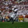 PASADENA, CA - JANUARY 01:  Quarterback Daryll Clark #17 of the Penn State Nittany Lions looks to pass against the USC Trojans during the 95th Rose Bowl Game presented by Citi on January 1, 2009 at the Rose Bowl in Pasadena, California.  (Photo by Jeff Gr