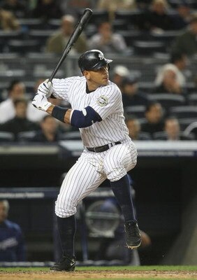 NEW YORK - JUNE 03:  Alex Rodriguez #13 of the New York Yankees bats against the Texas Rangers on June 3, 2009 at Yankee Stadium in the Bronx borough of New York City.  (Photo by Nick Laham/Getty Images)