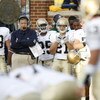 ANN ARBOR, MI - SEPTEMBER 15:  Head coach of the Notre Dame Fighting Irish Charlie Weis looks on in the fourth quarter during a game against the Michigan Wolverines at Michigan Stadium September 15, 2007 in Ann Arbor, Michigan.  (Photo by Gregory Shamus/G